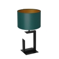 Candeeiro de mesa 1xE27/60W/230V 45 cm verde/dourado