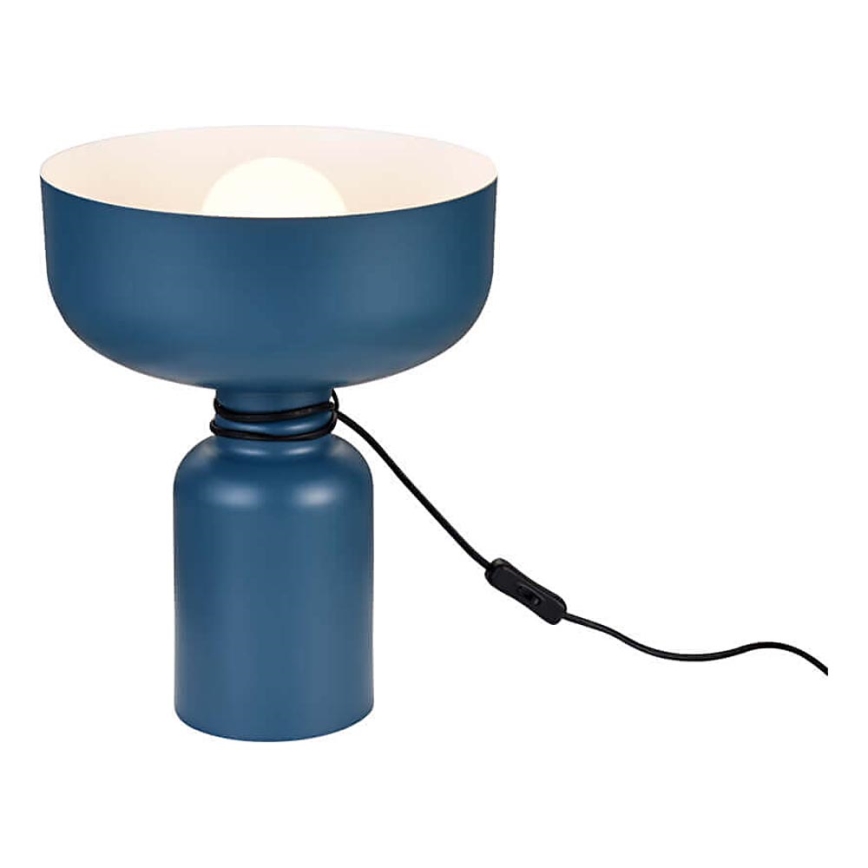 Candeeiro de mesa ABEL 1xE27/11W/230V azul
