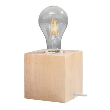 Candeeiro de mesa ABEL 1xE27/15W/230V faia