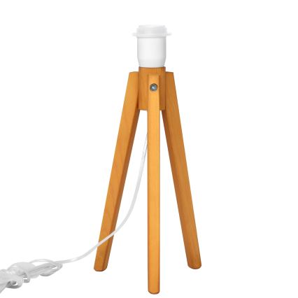 Candeeiro de mesa ALBA 1xE27/15W/230V branco/dourado/carvalho