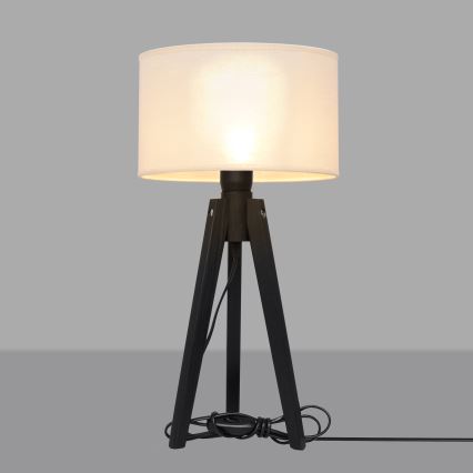 Candeeiro de mesa ALBA 1xE27/15W/230V creme/pinho