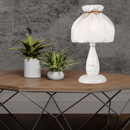 Candeeiro de mesa ALESSANDRO 1xE27/60W/230V faia