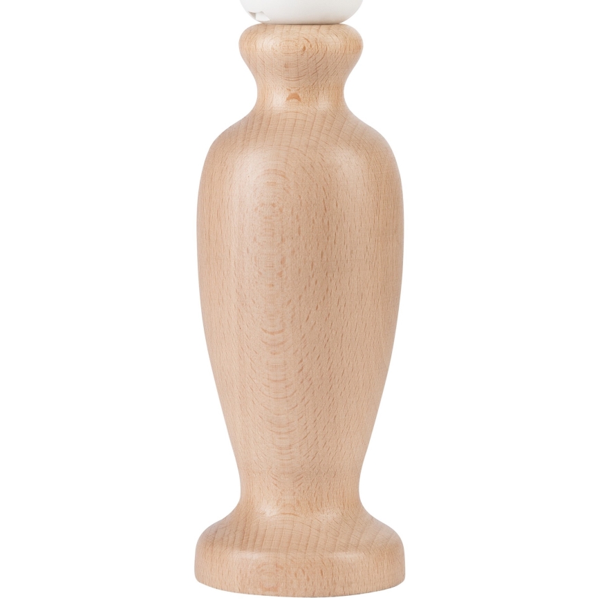 Candeeiro de mesa AMFORA 1xE27/60W/230V bege/faia