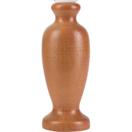 Candeeiro de mesa AMFORA 1xE27/60W/230V castanho/faia