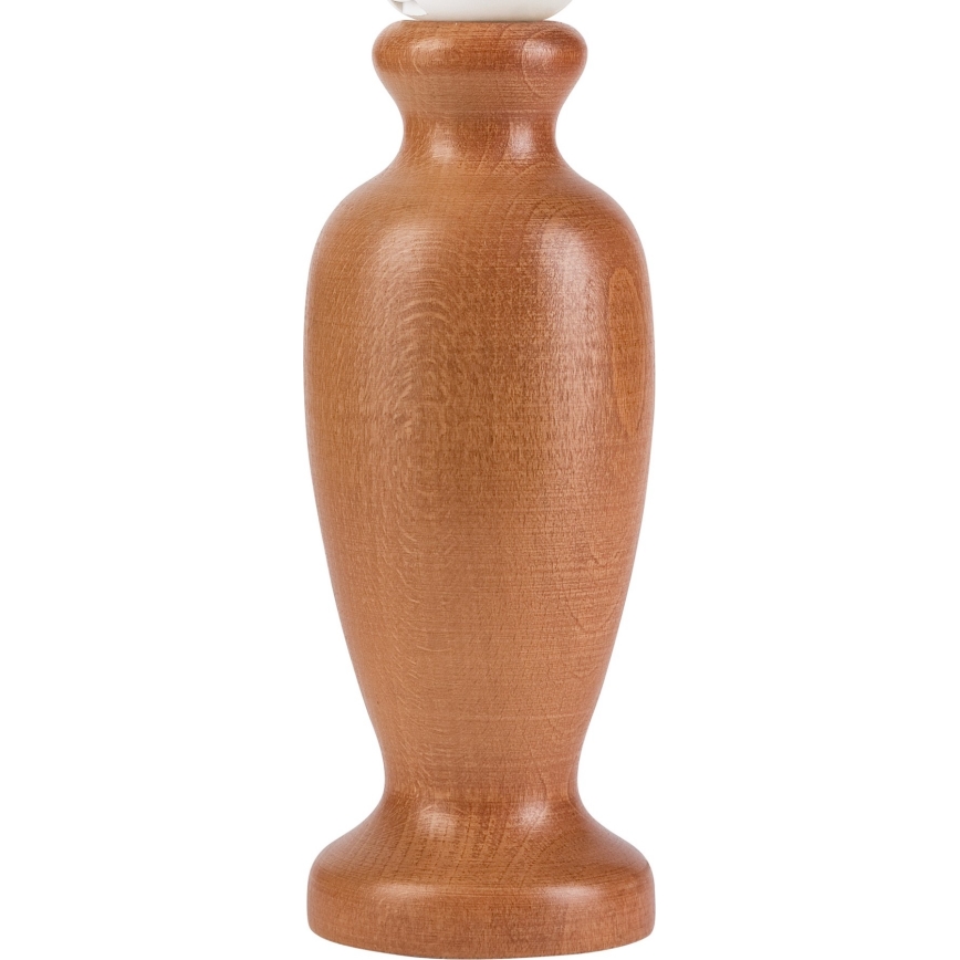 Candeeiro de mesa AMFORA 1xE27/60W/230V castanho/faia