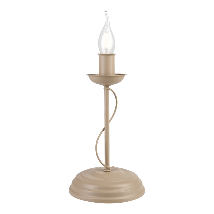 Candeeiro de mesa ANTON 1xE14/60W/230V bege