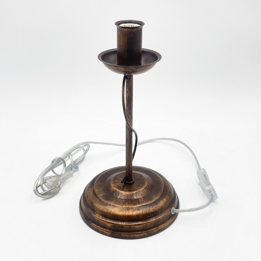 Candeeiro de mesa ANTON 1xE14/60W/230V bronze