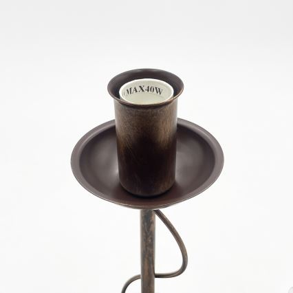 Candeeiro de mesa ANTON 1xE14/60W/230V bronze