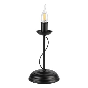 Candeeiro de mesa ANTON 1xE14/60W/230V preto