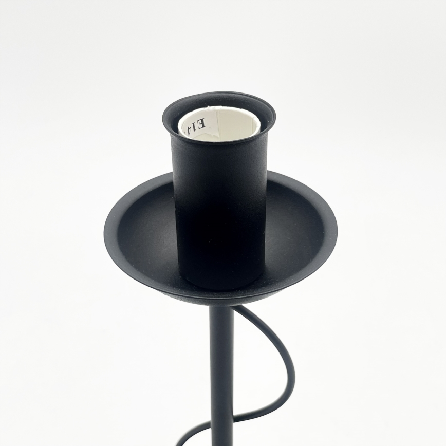 Candeeiro de mesa ANTON 1xE14/60W/230V preto