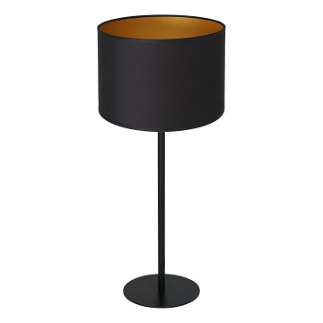 Candeeiro de mesa ARDEN 1xE27/60W/230V d. 25 cm preto/dourado