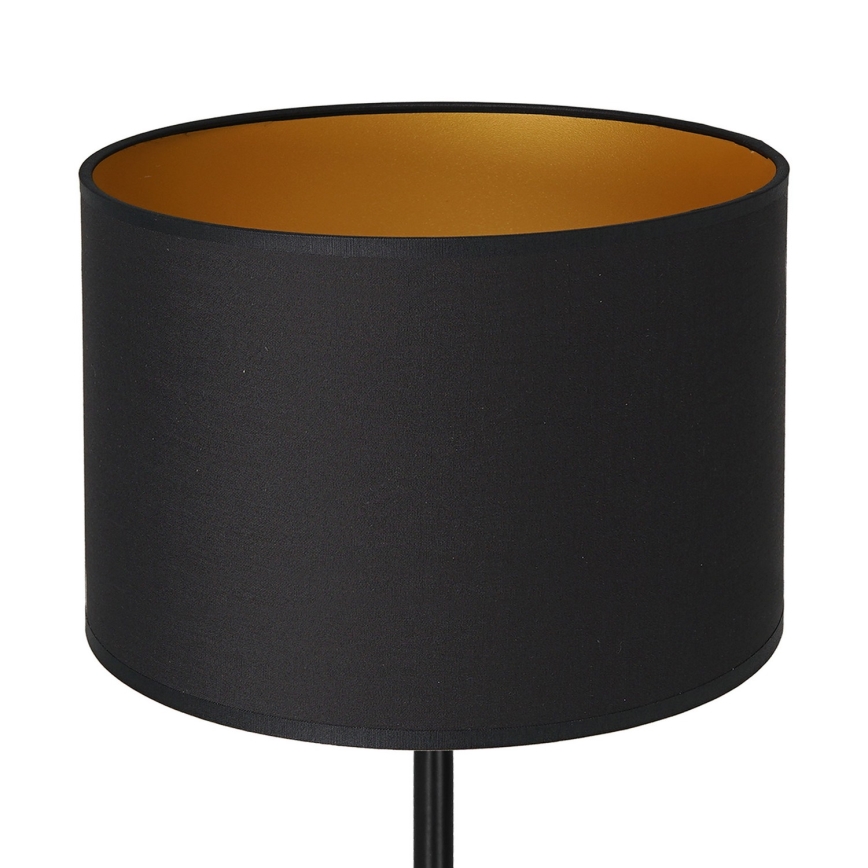 Candeeiro de mesa ARDEN 1xE27/60W/230V d. 25 cm preto/dourado
