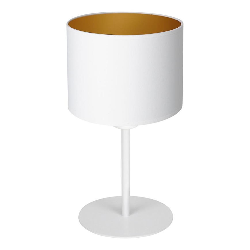 Candeeiro de mesa ARDEN 1xE27/60W/230V diâmetro 18 cm branco/dourado