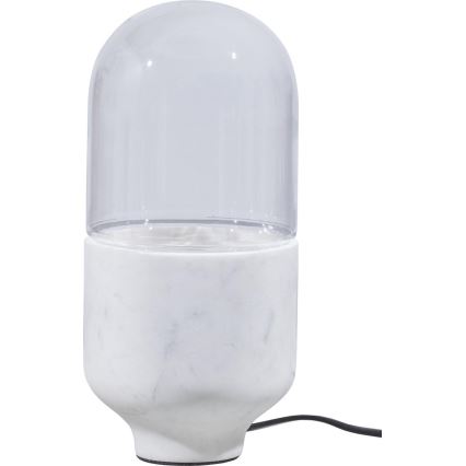 Candeeiro de mesa ASEL 1xE27/25W/230V mármore branco