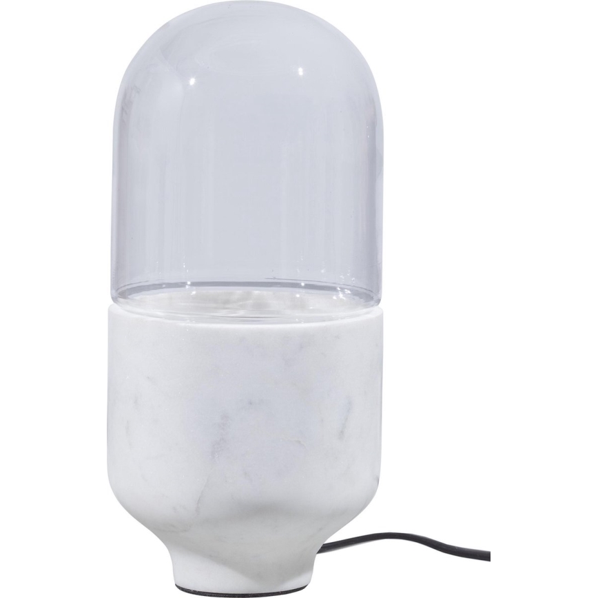 Candeeiro de mesa ASEL 1xE27/25W/230V mármore branco