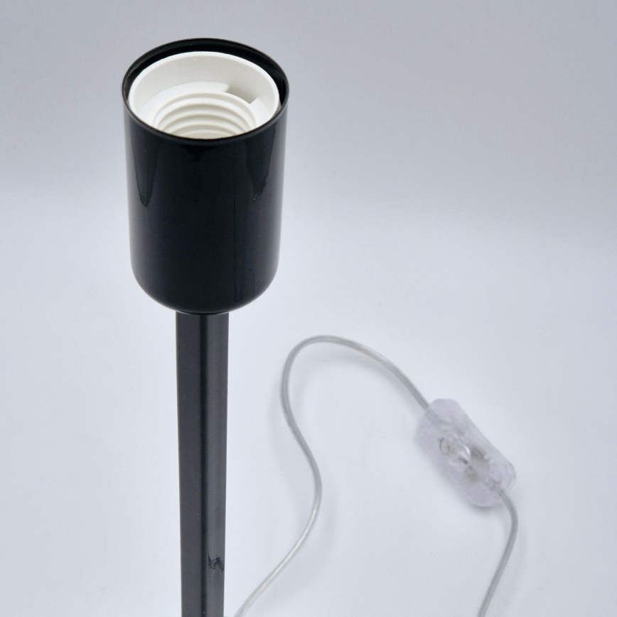 Candeeiro de mesa ASTRID 1xE27/60W/230V preto brilhante