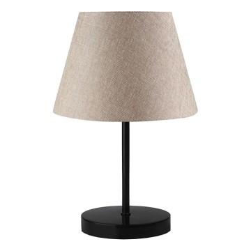 Candeeiro de mesa AYD 1xE27/40W/230V bege/preto