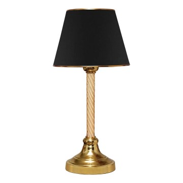 Candeeiro de mesa AYD 1xE27/40W/230V preto/dourado