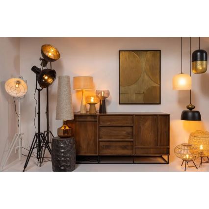 Candeeiro de mesa BASICLABEL 1xE27/40W/230V bambu