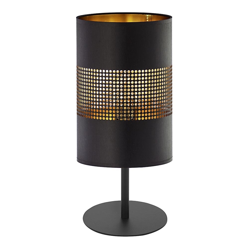 Candeeiro de mesa BOGART 1xE27/15W/230V preto/dourado