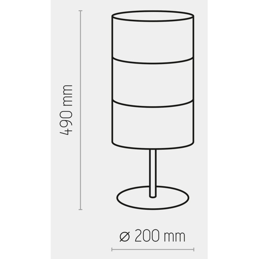 Candeeiro de mesa BOGART 1xE27/15W/230V preto/dourado
