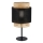 Candeeiro de mesa BOHO 1xE27/15W/230V preto/rattan