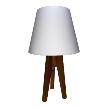 Candeeiro de mesa CONE 1xE27/60W/230V carvalho branco
