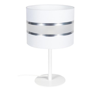 Candeeiro de mesa CORAL 1xE27/60W/230V branco
