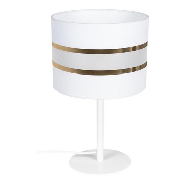 Candeeiro de mesa CORAL 1xE27/60W/230V branco