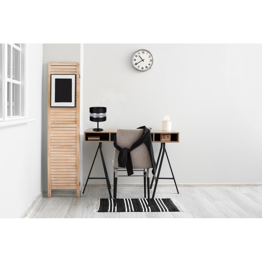 Candeeiro de mesa CORAL 1xE27/60W/230V preto