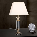 Candeeiro de mesa de cristal POKAL 1xE27/60W/230V creme/transparente