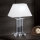 Candeeiro de mesa de cristal VERONIQUE 1xE27/60W/230V branco/transparente