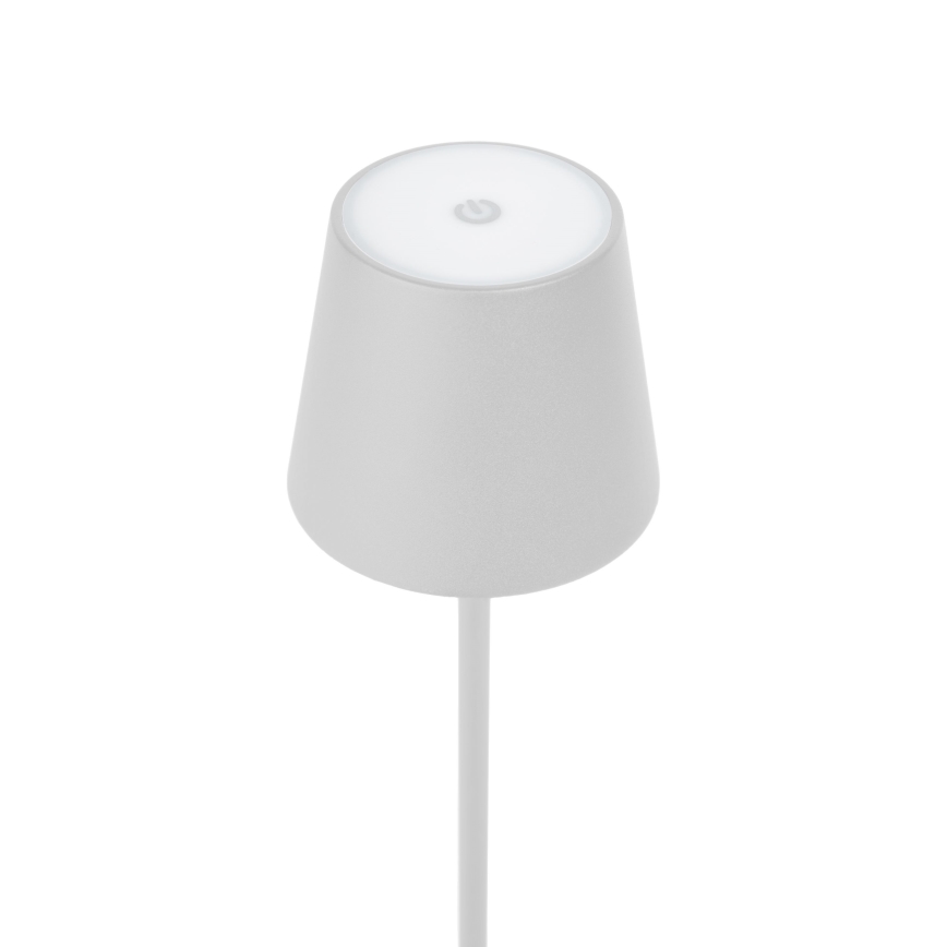 Candeeiro de mesa LED para exterior LED/4W/4000 mAh 3000/4000/5500K IP44 branco