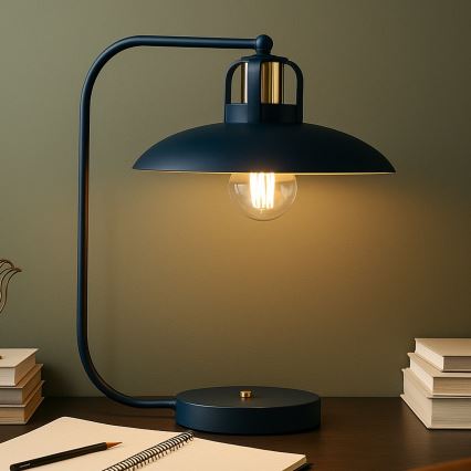 Candeeiro de mesa FELIX 1xE27/60W/230V azul