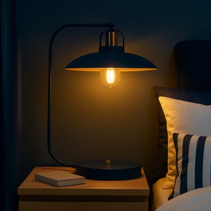 Candeeiro de mesa FELIX 1xE27/60W/230V azul