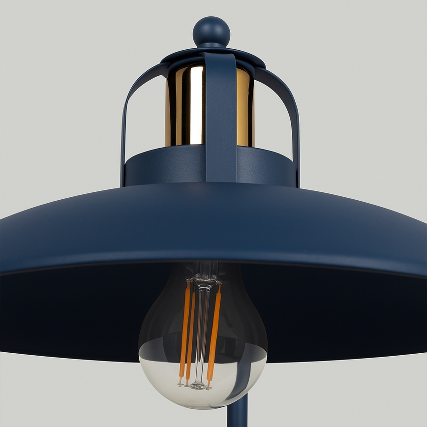 Candeeiro de mesa FELIX 1xE27/60W/230V azul