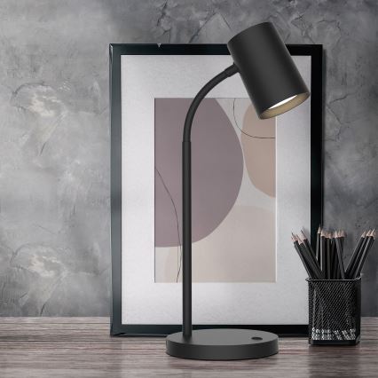 Candeeiro de mesa FELIX 1xGU10/9W/230V preto