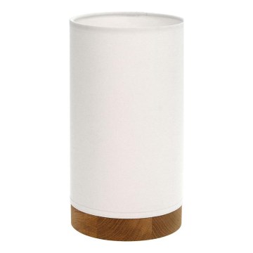 Candeeiro de mesa FIRE 1xE27/25W/230V carvalho/branco carvalho