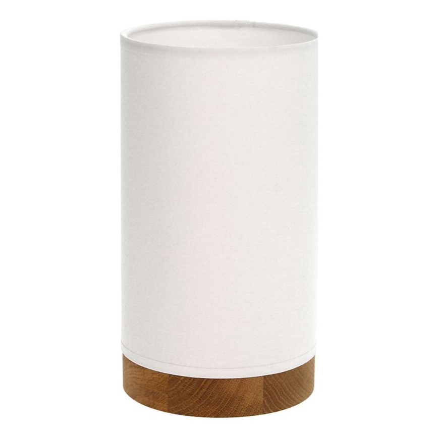 Candeeiro de mesa FIRE 1xE27/25W/230V carvalho/branco carvalho