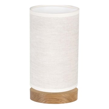 Candeeiro de mesa FIRE 1xE27/25W/230V carvalho/carvalho bege