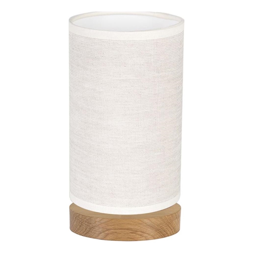 Candeeiro de mesa FIRE 1xE27/25W/230V carvalho/carvalho bege