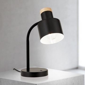 Candeeiro de mesa GILI 1xE27/40W/230V preto