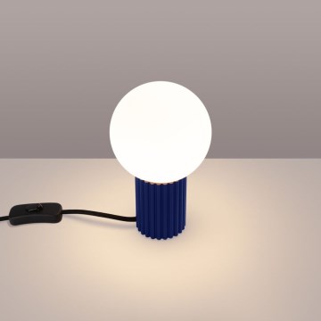 Candeeiro de mesa HALO 1xG9/8W/230V diâmetro 12 cm azul