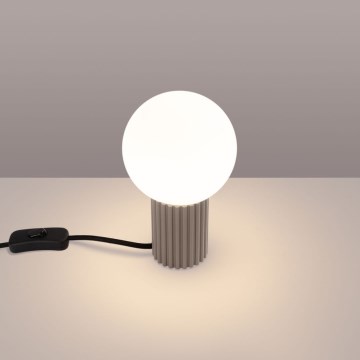 Candeeiro de mesa HALO 1xG9/8W/230V diâmetro 12 cm bege