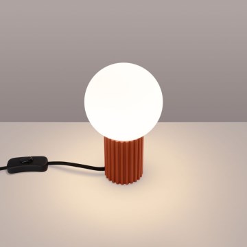 Candeeiro de mesa HALO 1xG9/8W/230V diâmetro 12 cm laranja