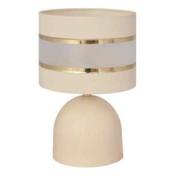 Candeeiro de mesa HELEN 1xE27/15W/230V creme/dourado