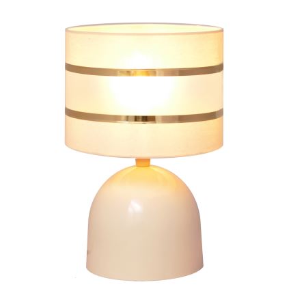 Candeeiro de mesa HELEN 1xE27/15W/230V creme/dourado