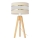 Candeeiro de mesa HELEN 1xE27/15W/230V creme/dourado/pinho