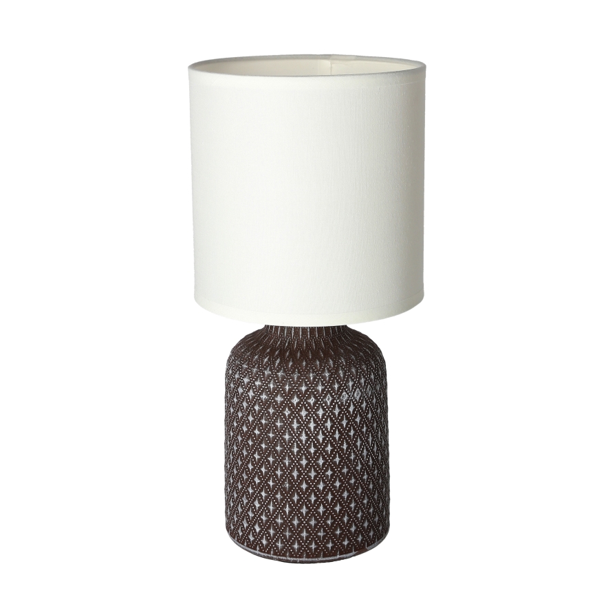 Candeeiro de mesa INER 1xE14/40W/230V castanho