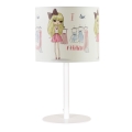 Candeeiro de mesa infantil GIRLS VIBES 1xE27/60W/230V Ø 18 cm Adoro moda
